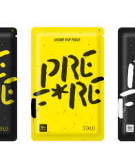 Yellow & Black PREF*RE Hand Warmer Pack - Transparent Background