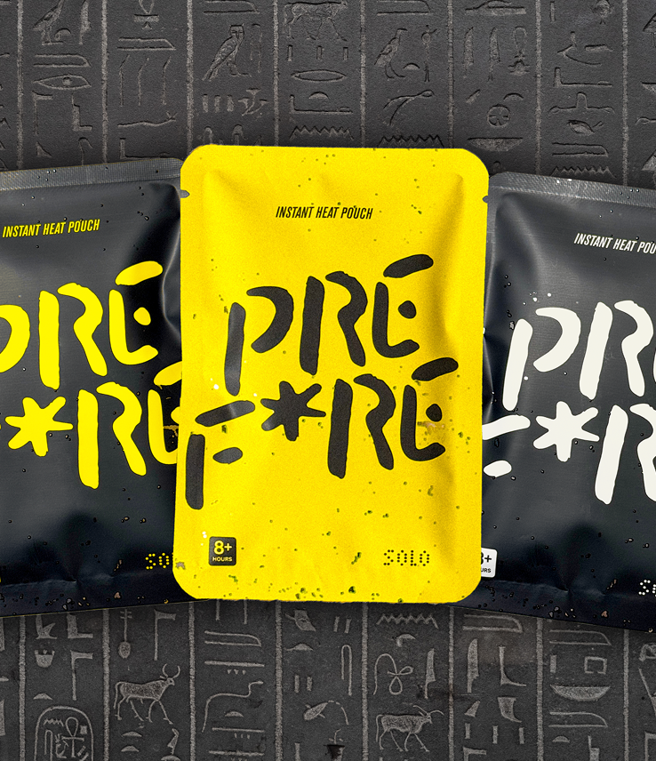 PREFIRE 3V1 instant hand warmers bundle (60 pack, 3 colorways)