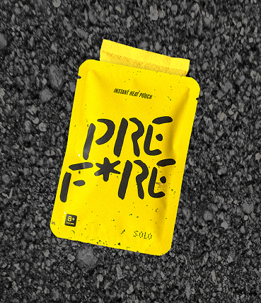 PREFIRE Yellow & Black instant hand warmers 