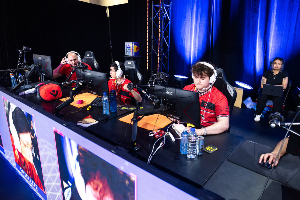 Players competing on stage at Red Bull Home Ground