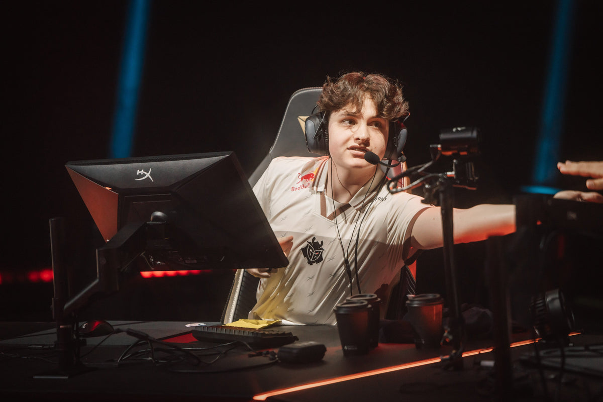 G2 player Trent on stage at VALORANT Champions Paris